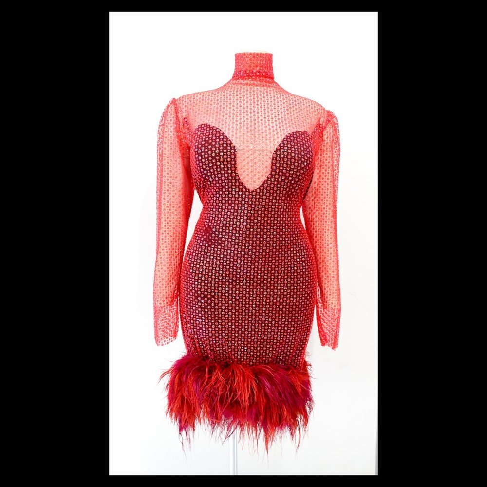 💋Red party dress 💋